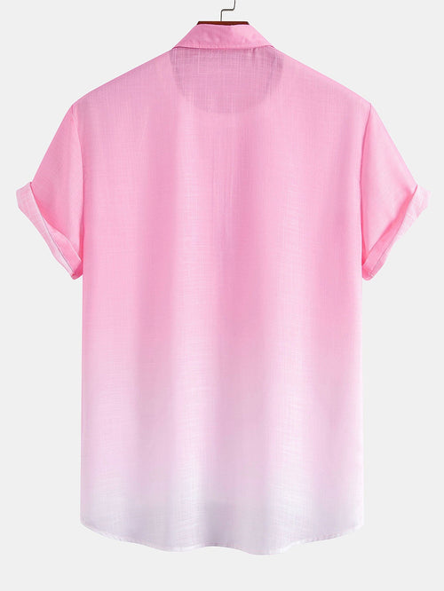Gradient Linen Look Shirt