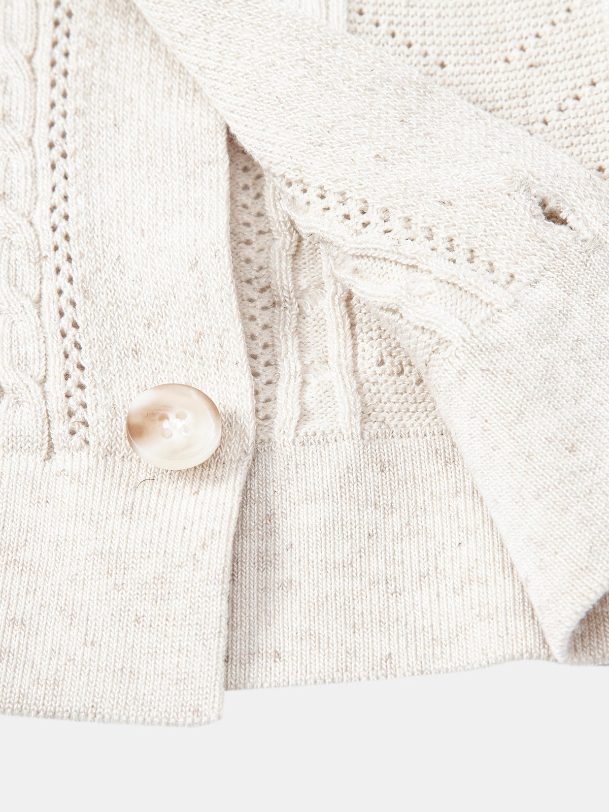 Linen Textured Knit Shirt & Slim Fit Tapered Trousers