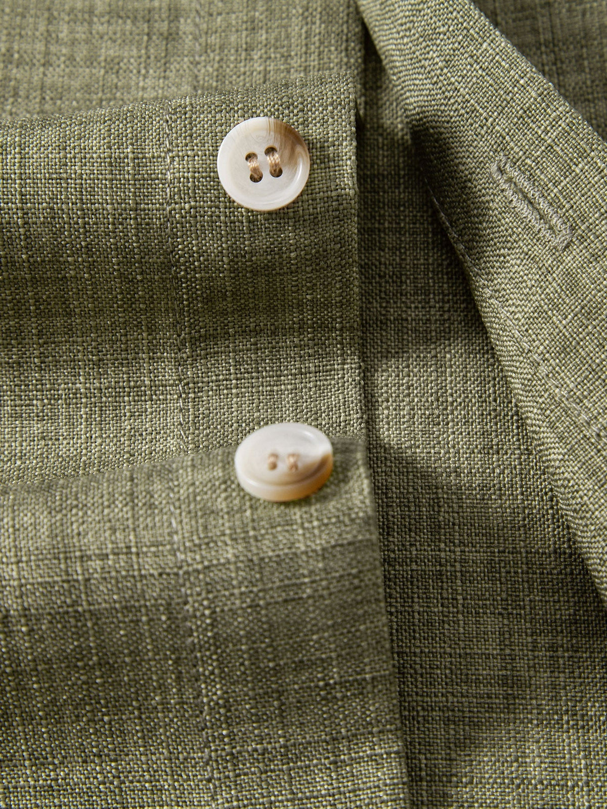 Linen Look Button Up Shirt & Straight Leg Linen Pants